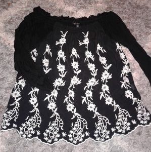 Lucky brand new off shoulder top new large women's